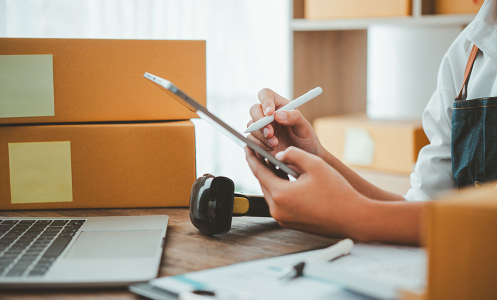 Small,Sme,Business,Owners,Work,With,Laptop,Computers,At,Work.